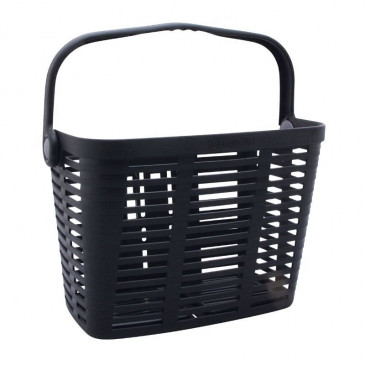 PANIER AVANT PLASTIQUE NOIR AVEC ANSE FIXATION 60mm SYSTEME CLIPS (AvecAdaptateur 22/26/32) - POIDS MAX 5 KGS 3700948176429