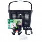 PANIER AVANT PLASTIQUE NOIR AVEC ANSE FIXATION 60 mm SYSTEME CLIPS (AvecAdaptateur 22/26/32) - POIDS MAX 5 kg 3700948176429