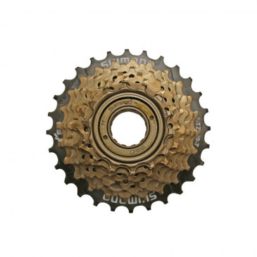 ROUE LIBRE 7V. SHIMANO 14-28 BRONZE/NOIR ( VRAC ) 4524667689461