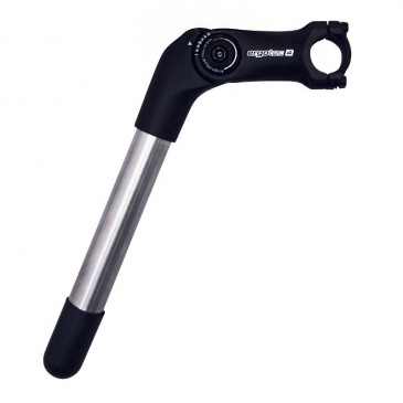 POTENCE CITY A PLONGEUR ERGOTEC OCTOPUS REGLABLE 25.4mm POUR CINTRE 25.4mm L 90mm NOIR (plongeur 230mm) NIVEAU 4 POUR INDIVIDU DE 100KGS 4016538085521
