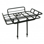 PORTE BAGAGE VELO AVANT PLATEFORME A TRINGLES P2R AVEC REBORDS ALU NOIR MAT REGLABLE 29''/26" (POIDS MAXI 10KGS) (43x34cm) 3700948244807