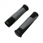 POIGNEE VTT PROGRIP 807 DOUBLE DENSITE OPEN END NOIR/GRIS DIAM 28 125mm (LIVRE AVEC EMBOUTS) (PAIRE) 0801766091284