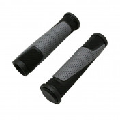 HAND GRIPS FOR MTB-- PROGRIP ATV 807 -DUAL DENSITY- OPEN END BLACK/GREY 125mm -SUPPLIED WITH NOZZLES-(PAIR)--) 0801766091284