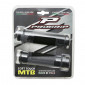 POIGNEE VTT PROGRIP 807 DOUBLE DENSITE OPEN END NOIR/GRIS DIAM 28 125mm (LIVRE AVEC EMBOUTS) (PAIRE) 0801766091284