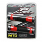 POIGNEE VTT PROGRIP 997 DOUBLE DENSITE OPEN END AVEC LOCK ON NOIR/ROUGE 130mm (LIVRE AVEC EMBOUTS) (PAIRE) 0801766091208
