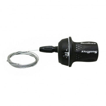 MANETTE VTT SUNRACE DROITE TWIST GRIPSHIFT M21 5V. - POIGNEE TOURNANTE 4710944247138