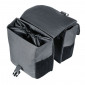 SACOCHE ARRIERE VELO DOUBLE BASIL GO 32L GRIS CLAIR FIXATION VELCROS SUR PORTE BAGAGE 8715019177644