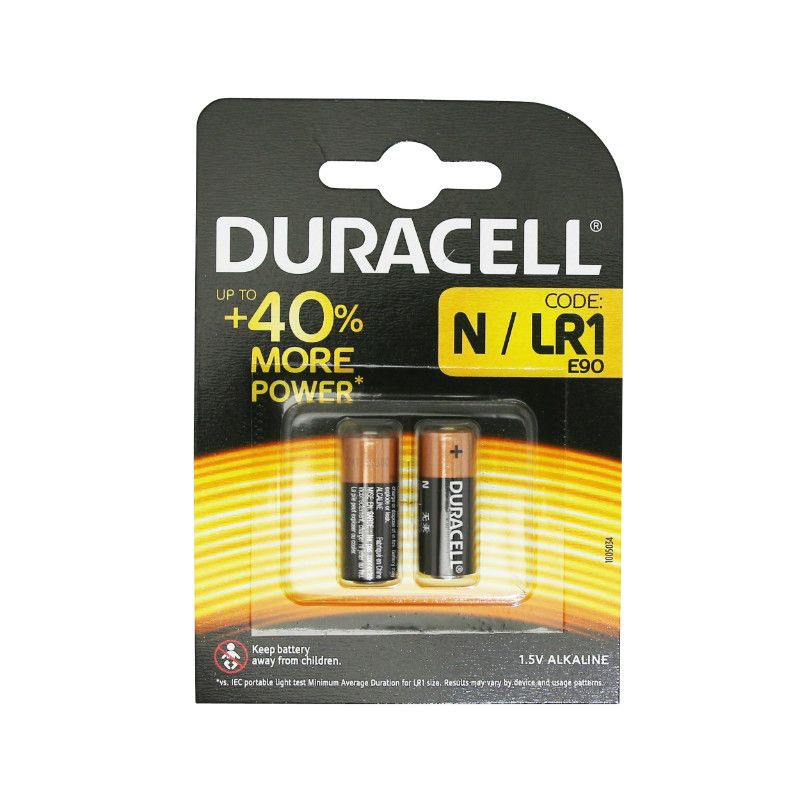 PILE LR1 DURACELL (BLISTER DE 2) - P2R