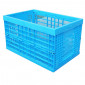 ACCESSORY FOR BICYCLE CARGO TRAILER 152685 - FOLDABLE PLASTIC BOX - BLUE (L59 x l39 x H33)