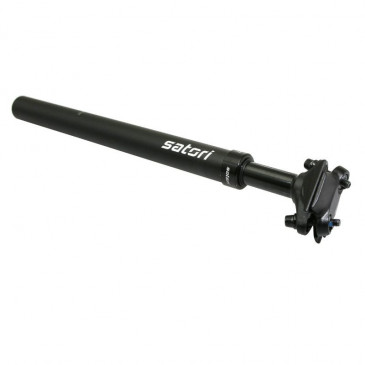 SUSPENSION SEATPOST FOR MTB - SATORI - Travel 40mm - ALUMINIUM BLACK Ø. 31.6 L350mm