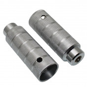 PEGS FOR BMX - ALUMINIUM Ø 38mm Silver - Lg 110mm For axle Ø 14 (PAIR) 3700948147887