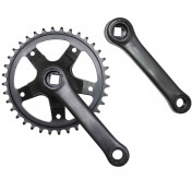 CHAINSET FOR URBAN BIKE- P2R STEEL- 127mm WITH 36T.CHAINRING (BOTTOM BRACKET 131MM) 3700948045060
