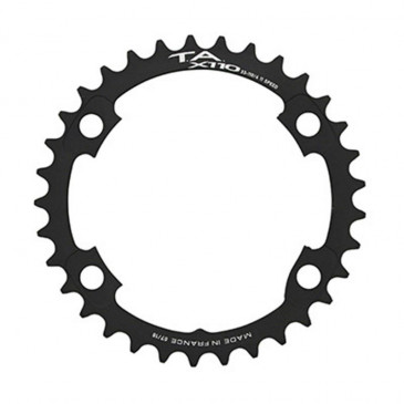 PLATEAU ROUTE 4BRA D.110 POUR SHIMANO ULTEGRA R8000 / 6800 TA X110 34DTS INTERIEUR COMPATIBLE TIAGRA 4700/105 5800+R7000/DURA ACE 9000+9100 NOIR 11V.