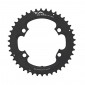 PLATEAU ROUTE 4BRA D.110 POUR SHIMANO ULTEGRA R8000 / 6800 TA X110 46DTS EXTERIEUR COMPATIBLE SHIMANO 105 5800+R7000/DURA ACE 9000+9100 NOIR 11V. (PENSER A COMMANDER LE KIT INTRAVIS CORRESPONDANT) 3662458006477