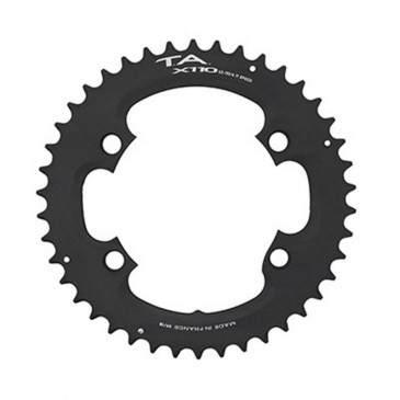 CHAINRING FOR ROAD BIKE- Ø 110 - 4 ARMS- 46T. External for SHIMANO ULTEGRA R8000 / 6800 TA X110 COMPATIBLE SHIMANO 105 5800+R7000/DURA ACE 9000+9100 Black 11 Speed. -.to order with the matching bolt set