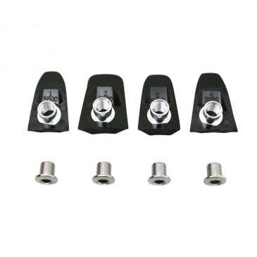 INTRAVIS PEDALIER TA COMPATIBLE 105 5800 NOIR POUR PLATEAU X110 (JEU DE 4) - VIS ET CHEMINEE 3662458006576
