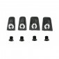 INTRAVIS PEDALIER TA COMPATIBLE DURA ACE 9000 NOIR POUR PLATEAU X110 (JEU DE 4) - VIS ET CHEMINEE 3662458006552