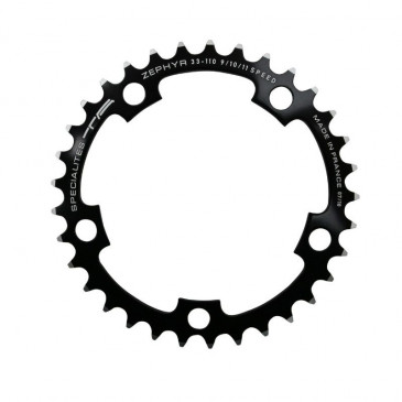 PLATEAU ROUTE 5BRA D.110 TA ZEPHYR 33DTS INTERIEUR NOIR ALU 7075 TYPE SHIMANO 9/10V. 3662458001632