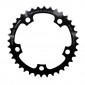 CHAINRING FOR ROAD BIKE- 5 Arms- 36T.Ø 110 -INNER- ALUMINIUM BLACK- 7075 TA ZEPHYR (SHIMANO TYPE) 9/10Speed. 3662458001656