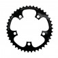 CHAINRING FOR ROAD BIKE- 5 Arms- 40T.Ø 110 -INNER- ALUMINIUM BLACK- 7075 TA ZEPHYR (SHIMANO TYPE) 9/10Speed. 3662458007504