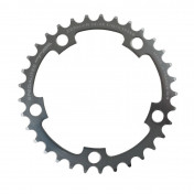 CHAINRING FOR ROAD BIKE- 5 Arms- 33T.Ø 110 -INNER- ALUMINIUM SILVER- 7075 TA ZEPHYR TYPE SHIMANO 9/10Speed. 3662458001571