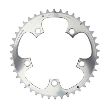 PLATEAU ROUTE 5BRA D.110 TA ZEPHYR 42DTS EXTERIEUR ARGENT ALU 7075 TYPE SHIMANO 9/10V. 3662458001977