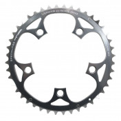 CHAINRING FOR ROAD BIKE- 5 Arms- 44T.Ø 110 -OUTER- ALUMINIUM SILVER- 7075 TA ZEPHYR (SHIMANO TYPE) 9/10Speed. 3662458001991
