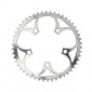 CHAINRING FOR ROAD BIKE- 5 Arms- 46T.Ø 110 -OUTER- ALUMINIUM SILVER- 7075 TA ZEPHYR (SHIMANO TYPE) 9/10Speed. 3662458002011