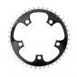 CHAINRING FOR ROAD BIKE- 5 Arms- 40T.Ø 110 -OUTER- ALUMINIUM BLACK- 7075 TA ZEPHYR (SHIMANO TYPE) 9/10Speed. 3662458002134