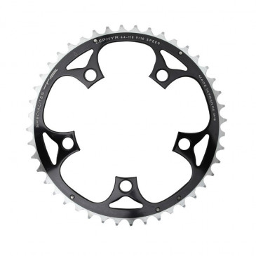 PLATEAU ROUTE 5BRA D.110 TA ZEPHYR 44DTS EXTERIEUR NOIR ALU 7075 TYPE SHIMANO 9/10V. 3662458002172