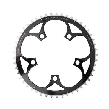 PLATEAU ROUTE 5BRA D.110 TA ZEPHYR 49DTS EXTERIEUR NOIR ALU 7075 TYPE SHIMANO 9/10V. 3662458002226