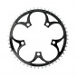 CHAINRING FOR ROAD BIKE- 5 Arms- 50T.Ø 110 -OUTER- ALUMINIUM BLACK- 7075 TA ZEPHYR (SHIMANO TYPE) 9/10Speed. 3662458002233