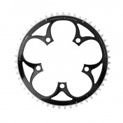 CHAINRING FOR ROAD BIKE- 5 Arms- 51T.Ø 110 -OUTER- ALUMINIUM BLACK- 7075 TA ZEPHYR (SHIMANO TYPE) 9/10Speed. 3662458002240