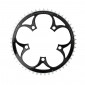 CHAINRING FOR ROAD BIKE- 5 Arms- 51T.Ø 110 -OUTER- ALUMINIUM BLACK- 7075 TA ZEPHYR (SHIMANO TYPE) 9/10Speed. 3662458002240