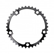 CHAINRING FOR ROAD BIKE- 5 Arms- 38T DIAM 130 -INNER- ALUMINIUM BLACK- 7075 TA ALIZE (SHIMANO TYPE) 8/9/10 Speed-. 3662458002660