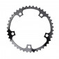 CHAINRING FOR ROAD BIKE- 5 Arms- 44T.Ø 130 -INNER- ALUMINIUM BLACK- 7075 TA ALIZE (SHIMANO TYPE) 8/9/10 Speed 3662458002707