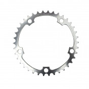 CHAINRING FOR ROAD BIKE- 5 Arms- 38T.Ø 130 -INNER- ALUMINIUM SILVER- 7075 TA ALIZE (SHIMANO TYPE) 8/9/10 Speed-. 3662458002561