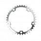 CHAINRING FOR ROAD BIKE- 5 Arms- 38T.Ø 130 -INNER- ALUMINIUM SILVER- 7075 TA ALIZE (SHIMANO TYPE) 8/9/10 Speed-. 3662458002561