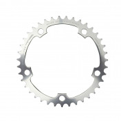 CHAINRING FOR ROAD BIKE 5 ARMS - Ø130 TA ALIZE 40 Teeth-Internal SILVER ALU 7075 TYPE SHIMANO 8/9/10 Speed. 3662458002585
