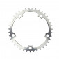 CHAINRING FOR ROAD BIKE 5 ARMS - Ø130 TA ALIZE 40 Teeth-Internal SILVER ALU 7075 TYPE SHIMANO 8/9/10 Speed. 3662458002585