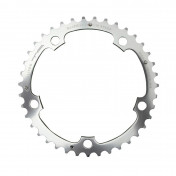 CHAINRING FOR ROAD BIKE- 5 Arms- 40T.Ø 130 MIDDLE- ALUMINIUM SILVER- 7075 TA ALIZE (SHIMANO TYPE) 8/9/10 Speed 3662458002783