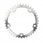 CHAINRING FOR ROAD BIKE- 5 Arms- 42T.Ø 130 MIDDLE- ALUMINIUM SILVER- 7075 TA ALIZE (SHIMANO TYPE) 8/9/10 Speed 3662458002790