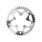 CHAINRING FOR ROAD BIKE- 5 Arms- 42T.Ø 130 MIDDLE- ALUMINIUM SILVER- 7075 TA ALIZE (SHIMANO TYPE)8/9/10 Speed 3662458004954