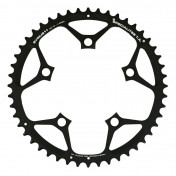 CHAINRING FOR ROAD BIKE- 5 Arms- 48T.Ø 110 -OUTER- GREY ALU 7075 TA SYRIUS (SHIMANO TYPE) 10/11 SPEED-. 3662458006187