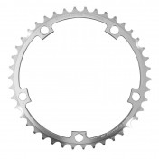 CHAINRING FOR ROAD BIKE- 5 Arms- 42TSØ 144 -INNER- ALUMINIUM SILVER- 7075 TA VINTAGE (SHIMANO TYPE) 7/8Speed. 3662458003896