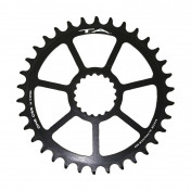 CHAINRING FOR MTB - SINGLE 34T. TA ONE C55 DIRECT MOUNT- ALUMINIUM MATT BLACK- FOR CANNONDALE Ai and FSA 10/11012Speed. (offset 6mm) 3662458008808