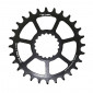 CHAINRING FOR MTB - SINGLE 28T. TA ONE C55 DIRECT MOUNT- ALUMINIUM MATT BLACK- FOR CANNONDALE Ai and FSA 10/11012Speed. (offset 6mm)