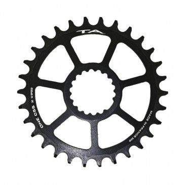 CHAINRING FOR MTB - SINGLE 30T. TA ONE C55 DIRECT MOUNT- ALUMINIUM MATT BLACK- FOR CANNONDALE Ai and FSA 10/11012Speed. (offset 6mm))