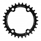 CHAINRING FOR MTB - 4 Arms- SINGLE 30T.Ø 96 TA ONE - ALUMINIUM MATT BLACK- FOR SHIMANO SLX7000/ XT8000/ XTR9000 10/11/12SPEED.Except for Shimano chain 12 speed. 3662458007511