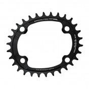 CHAINRING FOR MTB - 4 Arms- SINGLE 30T.Ø 96 TA ONE OVALUTION ALUMINIUM MATT BLACK- FOR SHIMANO SLX7000/ XT8000/ XTR9000 10/11/12SPEED.Except for Shimano chain 12 speed 3662458008136